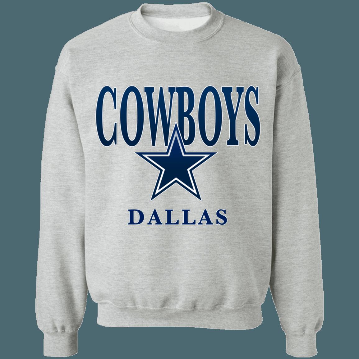 Dallas Cowboys Vintage NFL Crewneck Sweatshirt Hoodie Shirt Gifts for Fans