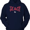 Gonzaga Bulldogs Shirt - Teach Peace Doodle Pattern - Gifts for Fans