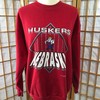 Vintage 90s University of Nebraska Huskers National Champs Sweatshirt, Nebraska NCAA Football Championship Sweatshirt