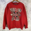 Vintage 90s University of Nebraska Huskers National Champs Sweatshirt, University Nebraska Football Sweater