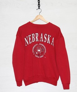 Vintage University of Nebraska Cornhuskers National Champions Sweatshirt, Nebraska Cornhuskers University College Shirt