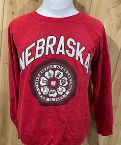 Vintage 90s Nebraska Huskers Sweatshirt, Nebraska Cornhuskers Fiesta Bowl Champion Sweatshirt for NCAA Fans