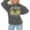 Appalachian State Mountaineers Gameday Couture Good Vibes Premium Fleece Drop Shoulder Pullover Sweatshirt