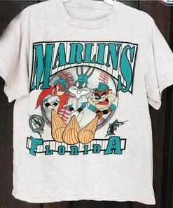 Vintage MLBFlorida Marlins Looney Tunes Shirt, Florida Marlins Shirt, MLBBaseball Shirt, World Series Shirt