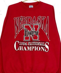 Vintage 1994 University Nebraska Cornhuskers National Champs Crewneck Sweatshirt, Vintage 90s Shirt