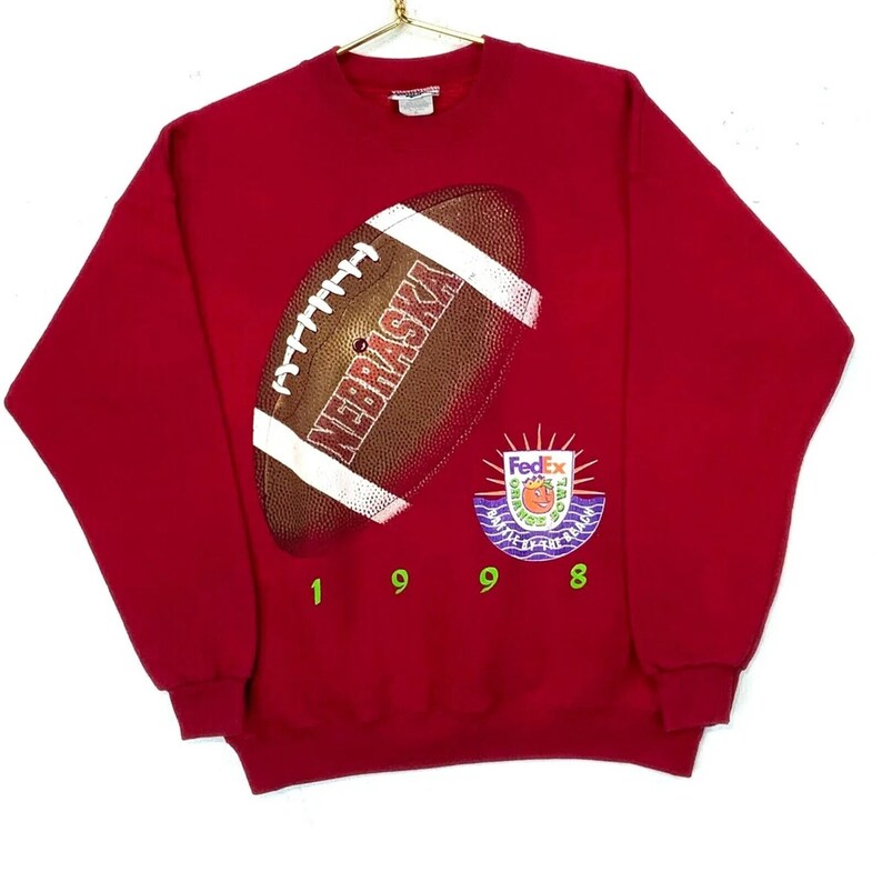 90s University of Nebraska Shirt, 1998 Nebraska Cornhuskers Vintage Crewneck Sweatshirt, Vintage 90s Shirt, Hoodie