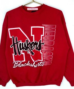 90s University of Nebraska Shirt, Nebraska Cornhuskers Vintage Crewneck Sweatshirt, Vintage 90s Shirt