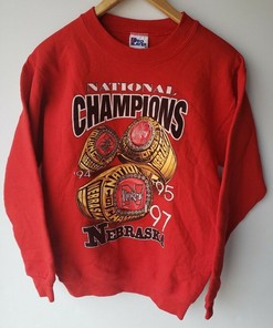 Vintage 90s Nebraska Cornhuskers University of Sweatshirt, Vintage Nebraska T-Shirt, Nebraska Hoodie