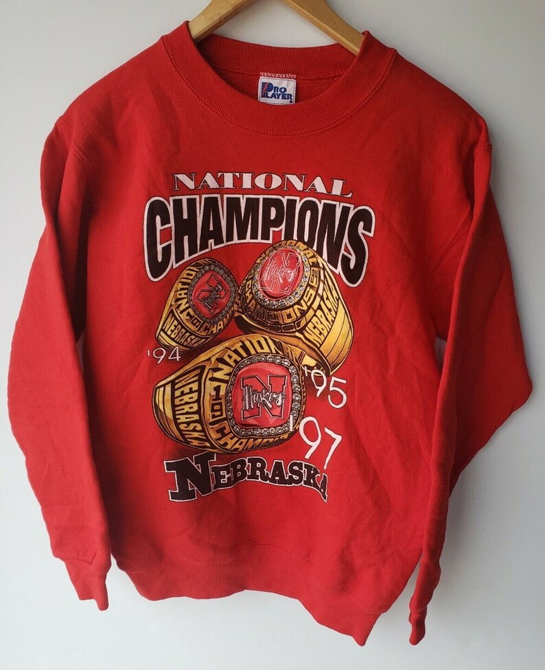 Vintage 90s Nebraska Cornhuskers University of Sweatshirt, Vintage Nebraska T-Shirt, Nebraska Hoodie
