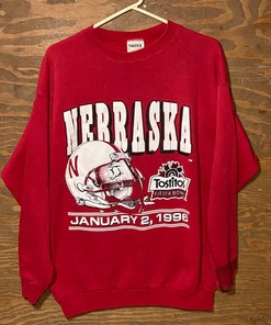 Vintage University of Nebraska Cornhuskers 1996 Fiesta Bowl NCAA College Football Crewneck Sweatshirt