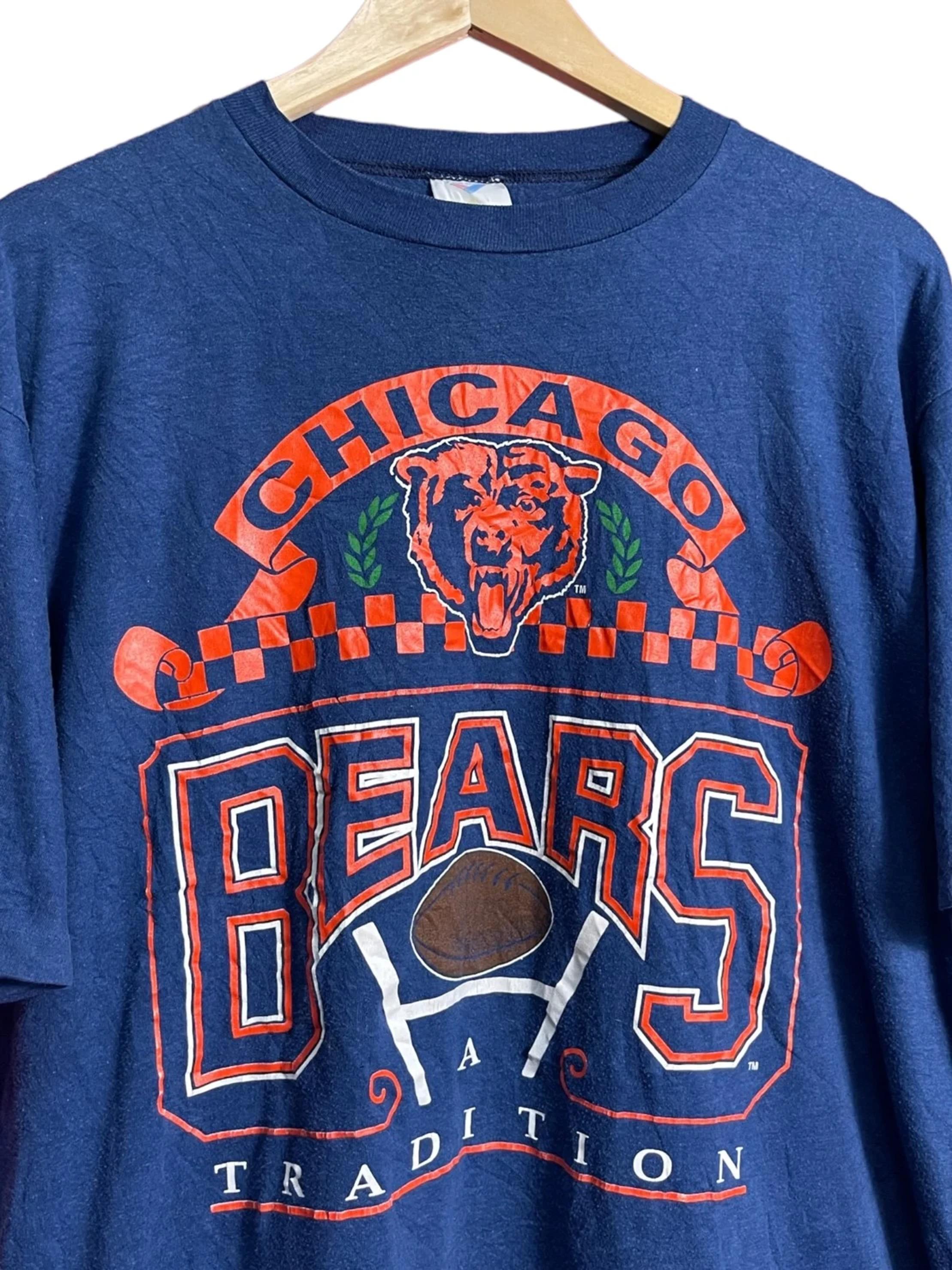 Vintage Style Chicago Bears Trademark Logo 90s T-Shirt Sweatshirt Hoodie Full Size Gifts for Fans - Image 2