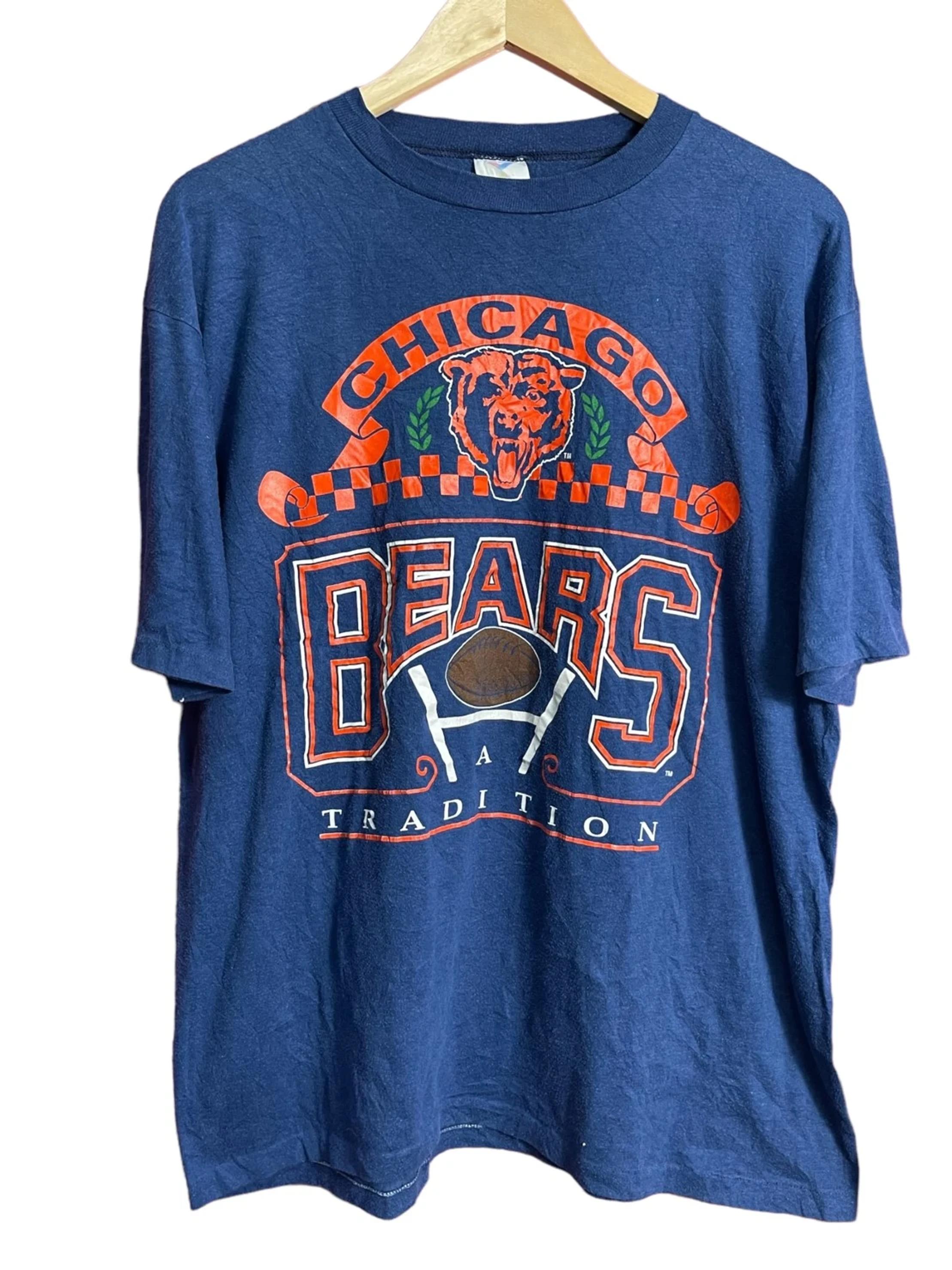 Vintage Style Chicago Bears Trademark Logo 90s T-Shirt Sweatshirt Hoodie Full Size Gifts for Fans
