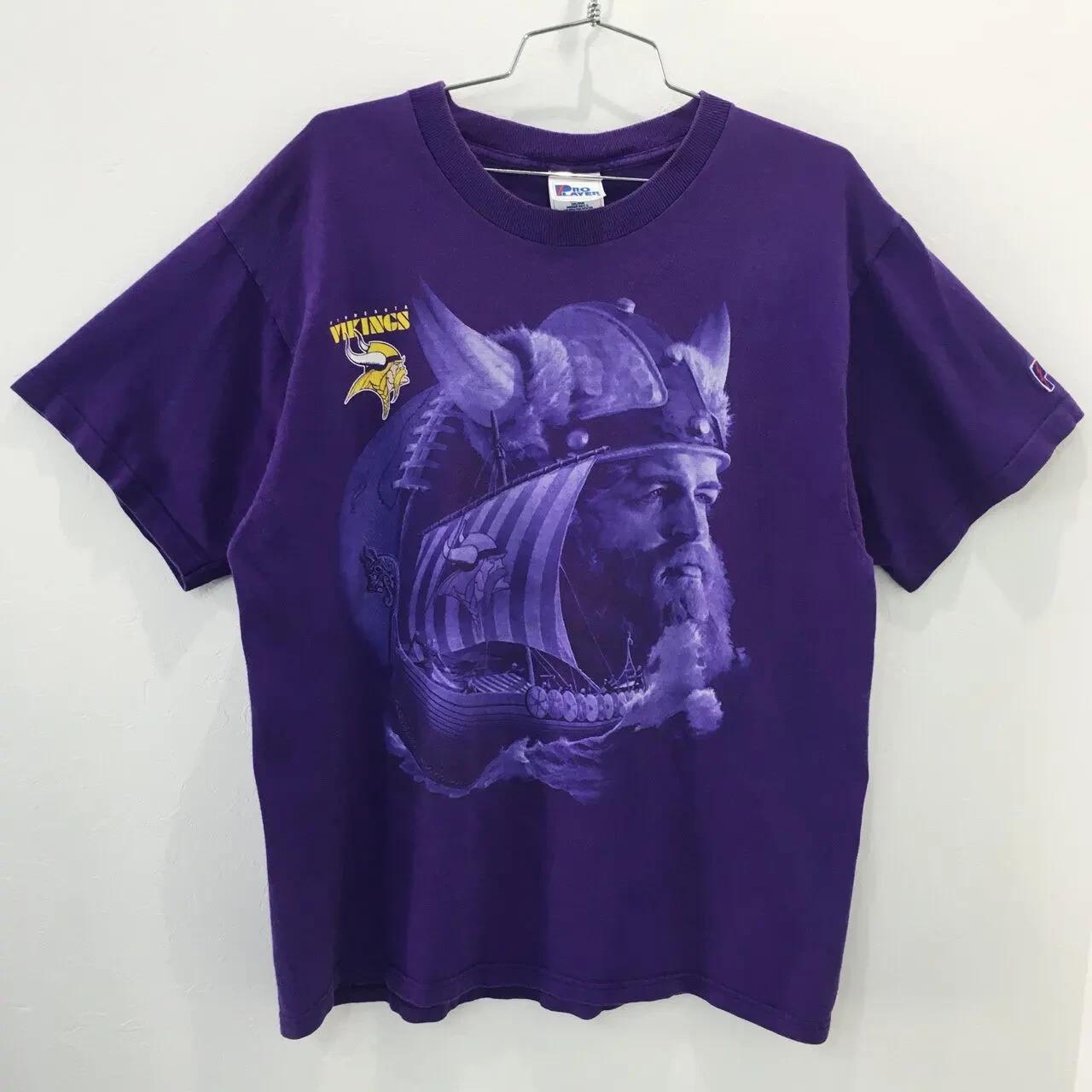 Vtg NFL Minnesota Vikings Pro Player Shirt Hoodie Sweatshirt Reprinted Gifts for NFL Fans