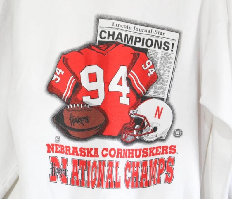 Vintage Style Nebraska Cornhuskers Huskers Sweatshirt, University Sweater, 90s Shirt, Gift for Fans - Image 2