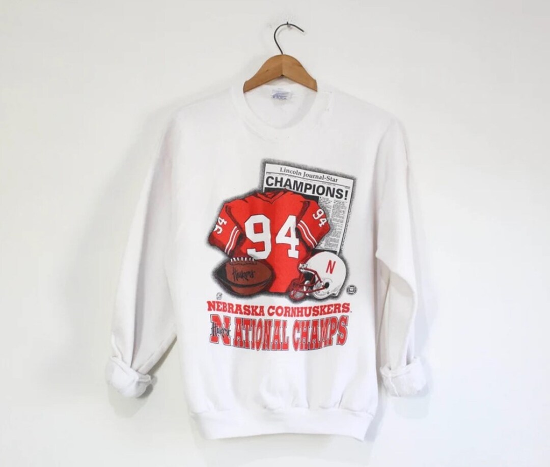Vintage Style Nebraska Cornhuskers Huskers Sweatshirt, University Sweater, 90s Shirt, Gift for Fans