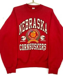 Vintage 1993 Nebraska Cornhuskers Orange Bowl Crewneck Sweatshirt, Vintage Shirt,