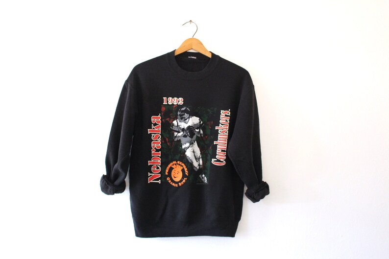 Vintage University of Nebraska Cornhuskers Huskers Football Orange Bowl 1992 Sweatshirt