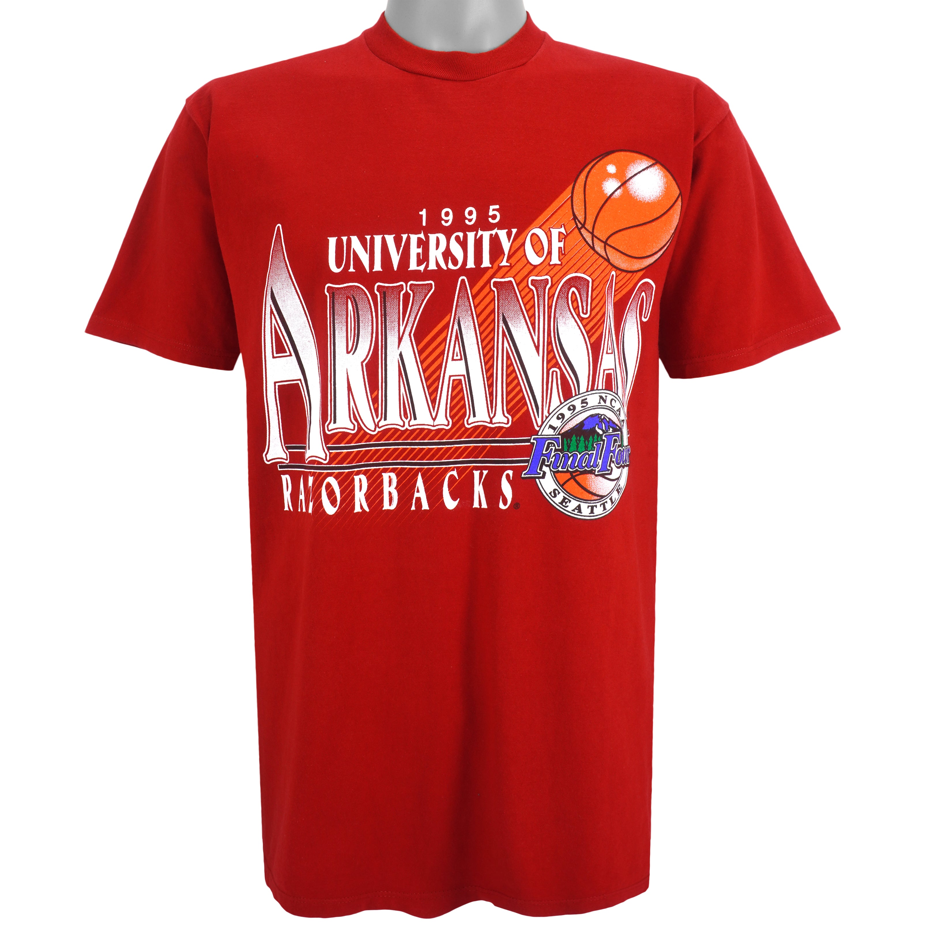 NCAA Arkansas Razorbacks T-Shirt 1995 Vintage Style Hoodie Sweatshirt Reprinted Full Size Gifts for Fans