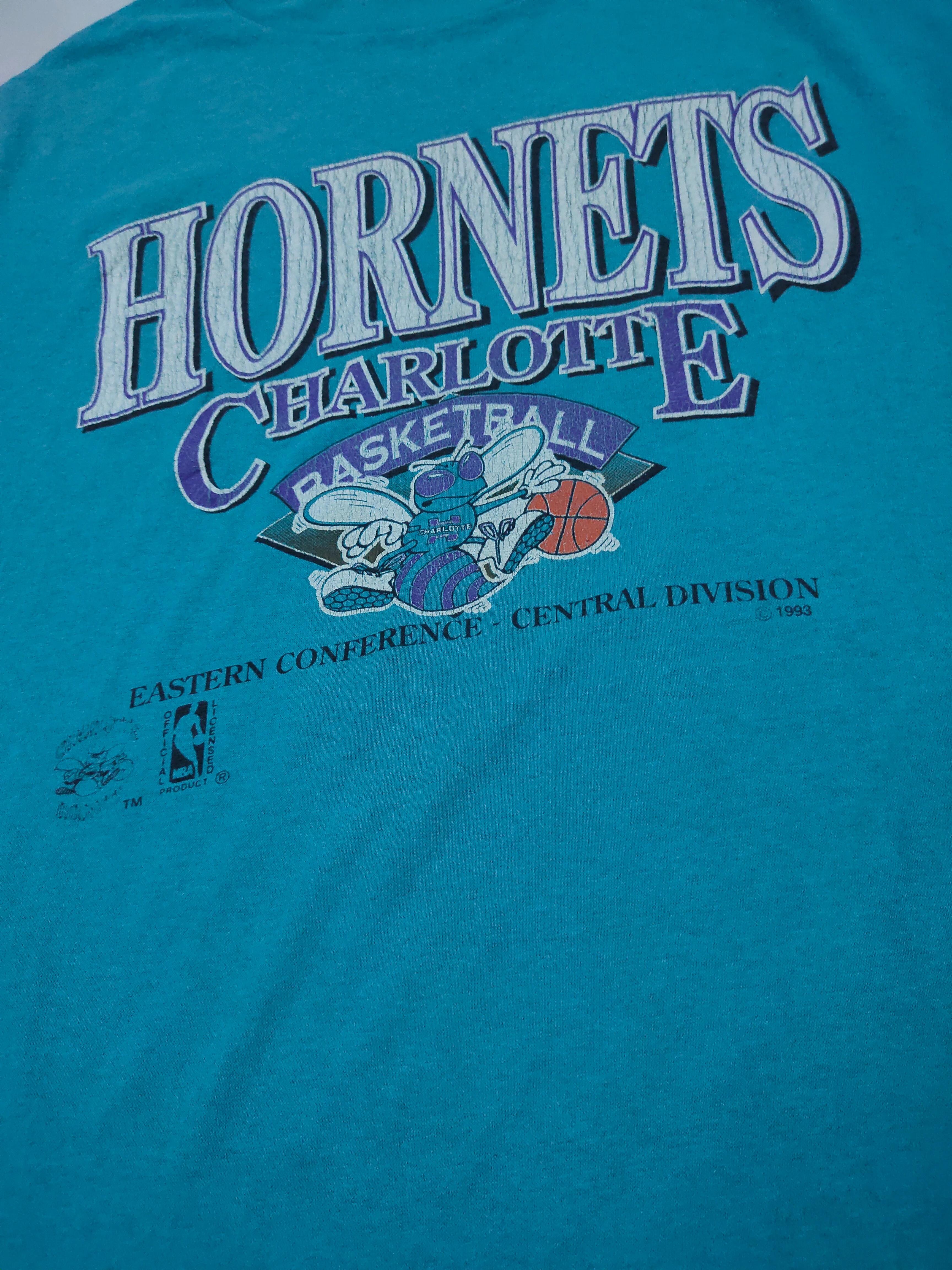 Charlotte Hornets NBA Vintage Style 1993 Shirt Sweatshirt Hoodie Reprinted Full Size Gifts for NBA Fans - Image 2