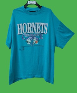 Charlotte Hornets NBA Vintage Style 1993 Shirt Sweatshirt Hoodie Reprinted Full Size Gifts for NBA Fans