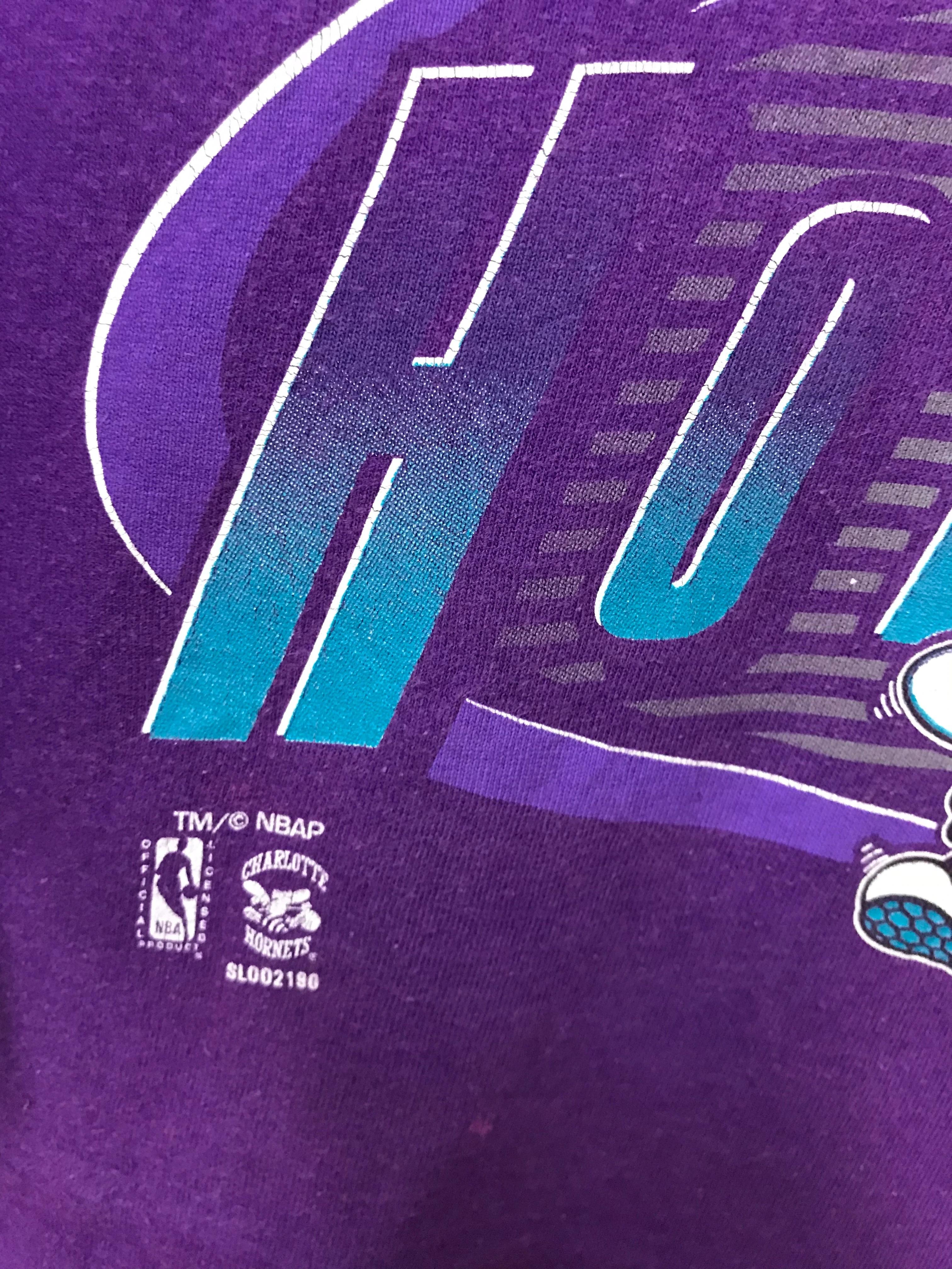 Vintage Style 90s Charlotte Hornets NBA Shirt Sweatshirt Hoodie Reprinted Full Size Gifts for NBA Fans - Image 3