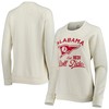 Wopressbox Cream Alabama Crimson Tide Old Standard Pennant Knobi Raglan Pullover Sweatshirt