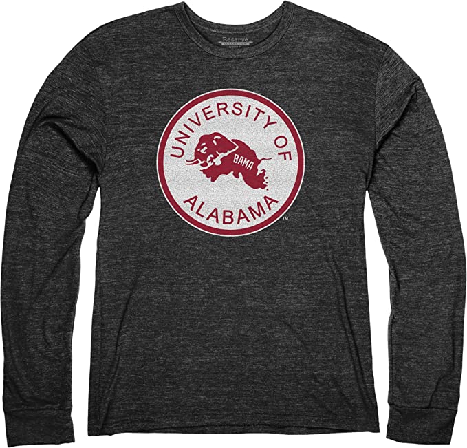 Reserve Collection By Long Sleeve Shirt Triblend Retro Vintage, Alabama Sweatshirt Full Size Gifts for NCAA Fans - Image 2