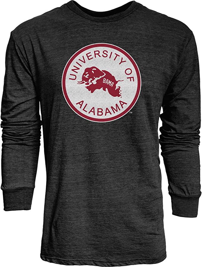 Reserve Collection By Long Sleeve Shirt Triblend Retro Vintage, Alabama Sweatshirt Full Size Gifts for NCAA Fans