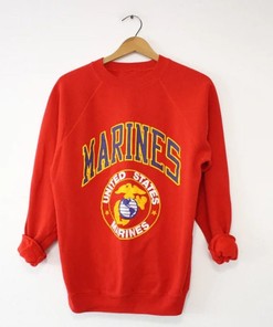 Vintage Style Usmc Sweatshirt, SweaterNotre Dame T-Shirt with Marine Corps Gifts