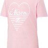 Colosseum Akron Zips Girlong Sleeve Pink Knobby Heart Short Sleeve