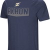 Colosseum Akron Zips Navy Blue Electricity Short Sleeve Shirt