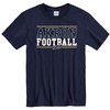 Akron Zips Navy Blue Football Short Sleeve Shirt, University of Akron Sweatshirt, Akron Zips Shirt Gifts for NCAA Fans