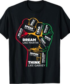 Empowering Black Leaders: Inspirational Power Fist Hand T-Shirt for Black History Month