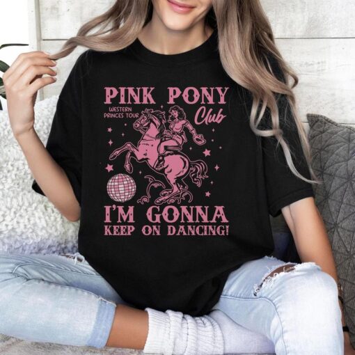 Chappell Roan "I'm Gonna Keep on Dancing!" Pink Pony Club Shirt