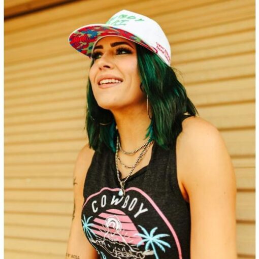 NEON SUMMER "COWBOY HAT" - Vibrant 5-Panel Nylon Cap for Playful Outdoor Vibes