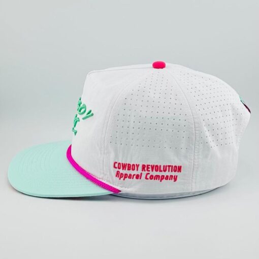 NEON SUMMER "COWBOY HAT" - Vibrant 5-Panel Nylon Cap for Playful Outdoor Vibes