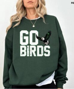 Philadelphia Eagles "GO BIRDS" Sweatshirt – Perfect Fan Gift for Every Philly Sports Enthusiast