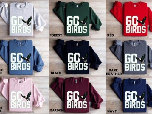 Philadelphia Eagles "GO BIRDS" Sweatshirt – Perfect Fan Gift for Every Philly Sports Enthusiast
