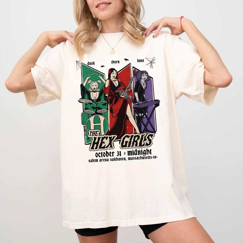 The H.e.x Girls 2024 Tour Concert T-Shirt - Empowering Rock Band Tee for Women
