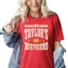 Go Taylor's Boyfriend Funny Kansas City Football Sweatshirt - Travis Fan Game Day Apparel