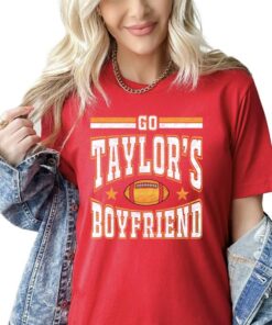 Go Taylor's Boyfriend Funny Kansas City Football Sweatshirt - Travis Fan Game Day Apparel