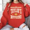 Go Taylor's Boyfriend Funny Kansas City Football Sweatshirt - Travis Fan Game Day Apparel