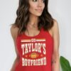 Go Taylor's Boyfriend Funny Kansas City Football Sweatshirt - Travis Fan Game Day Apparel