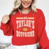 Go Taylor's Boyfriend Funny Kansas City Football Sweatshirt - Travis Fan Game Day Apparel