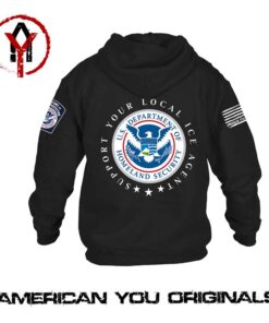 Support Your Local ICE Agent Hoodie - Patriotic America First Apparel