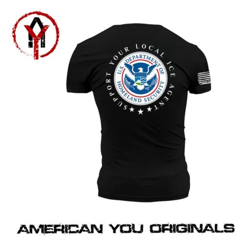 Support Your Local ICE Agent Hoodie - Patriotic America First Apparel