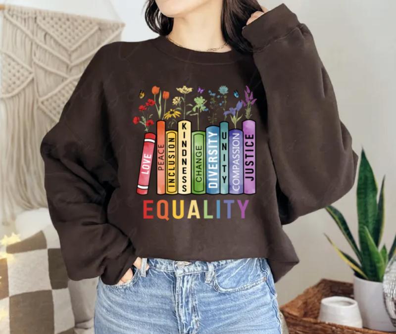 Social Justice Equality Shirt - Love, Peace, Inclusion, and Kindness - Feminist Gift for Her