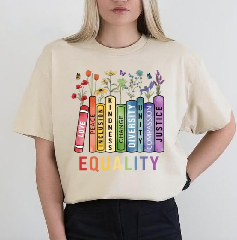 Social Justice Equality Shirt - Love, Peace, Inclusion, and Kindness - Feminist Gift for Her