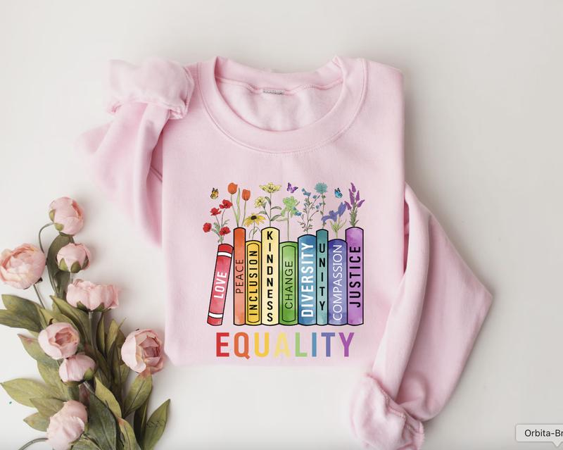 Social Justice Equality Shirt - Love, Peace, Inclusion, and Kindness - Feminist Gift for Her
