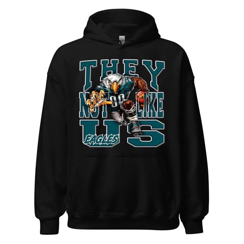 Eagles Team "They Not Like Us" Football Hoodie - Perfect Gift for Dedicated Fans